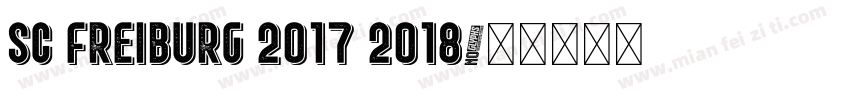 SC Freiburg 2017 2018字体转换